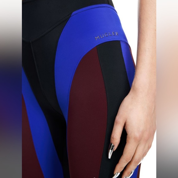 Mugler Spiral-paneled Jersey Leggings - Picture 5 of 5